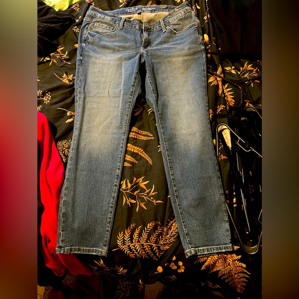 Torrid perfect skinny ankle vintage stretch jeans